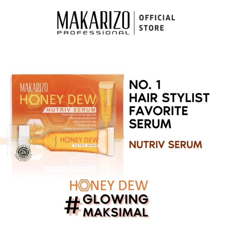 Makarizo Honey Dew Nutrive Serum isi 5 × 5ml