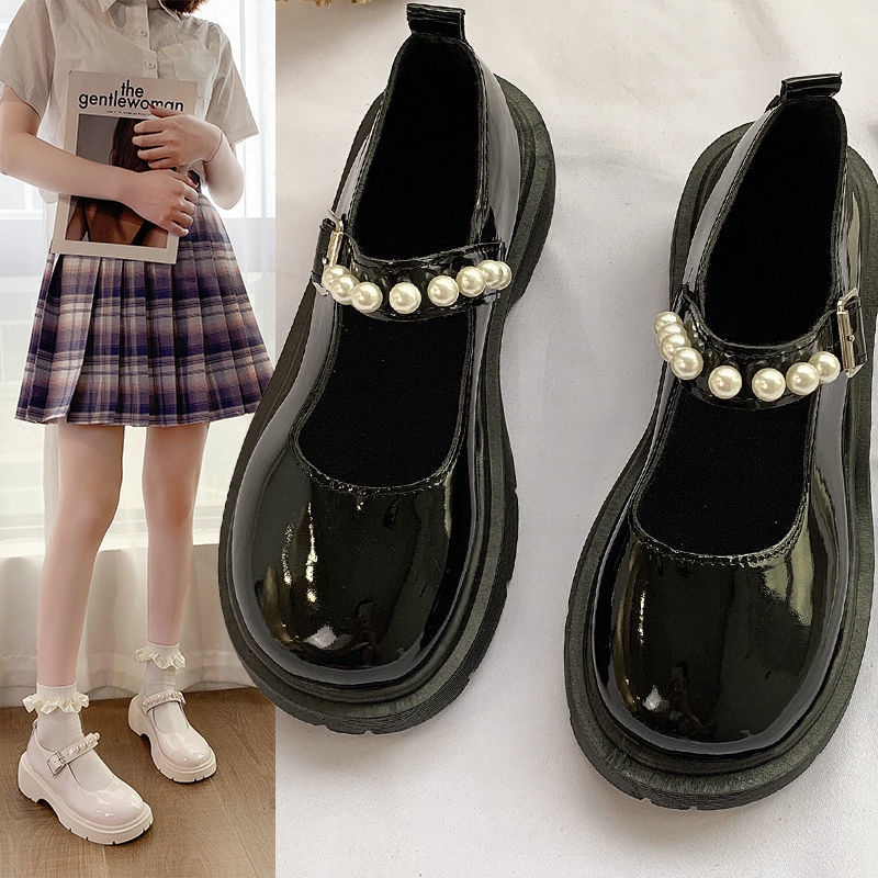 Sepatu Kerja Wanita Kasual Mutiara Import Sepatu Loafers Perempuan Casual Pearl Look Women Boots SK-028