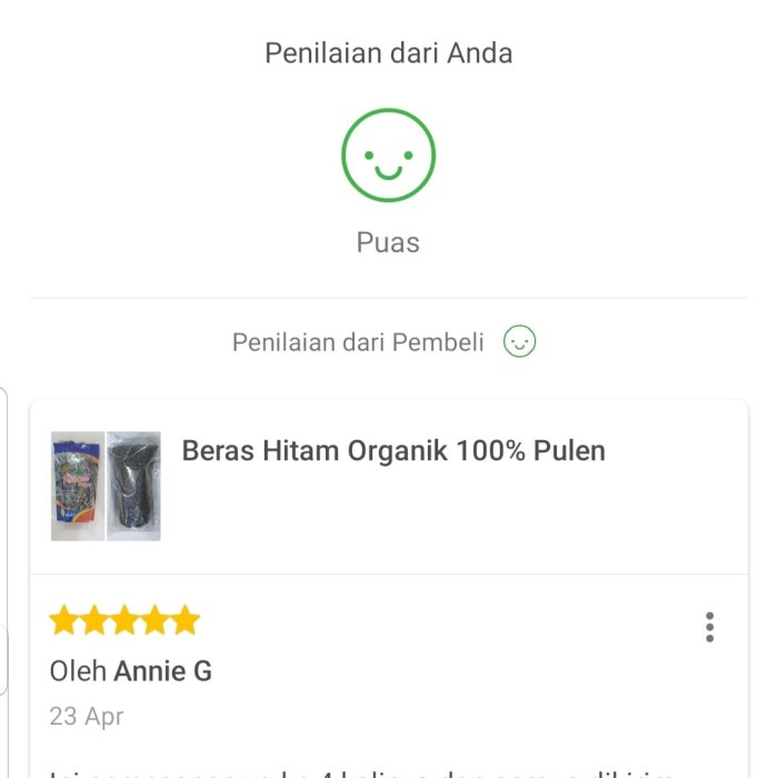 

gr011ttr Beras Hitam Organik 100% Pulen Sv012Ss
