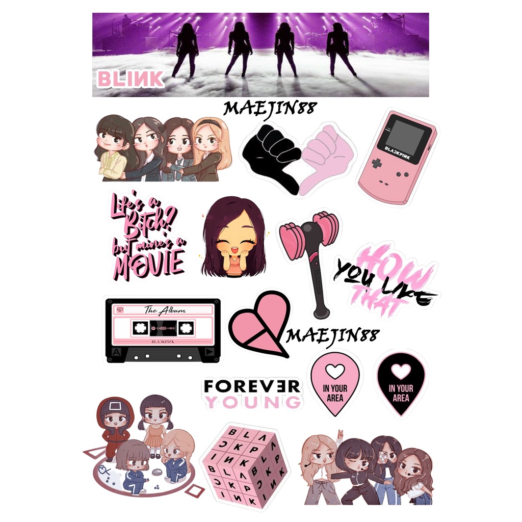 

STIKER BLACKPINK/STIKER KPOP/STIKER CUTTING/STIKER MURAH