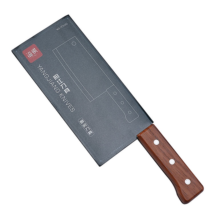 Pisau Dapur Cleaver Pemotong Daging Stainless Steel gagang Kayu Kitchen Knife Cleaver Pemotong Daging