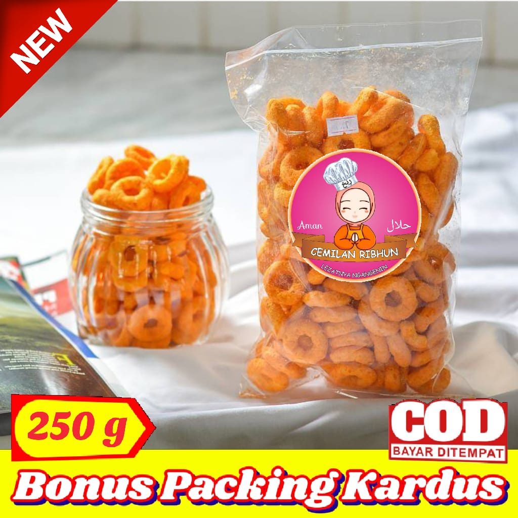 

Ring Smax Keju 250g / Ring smax XTRA PEDAS | Cemilan Ribhun - makanan ringan Jajanan sehat snack kiloan jajanan jadul