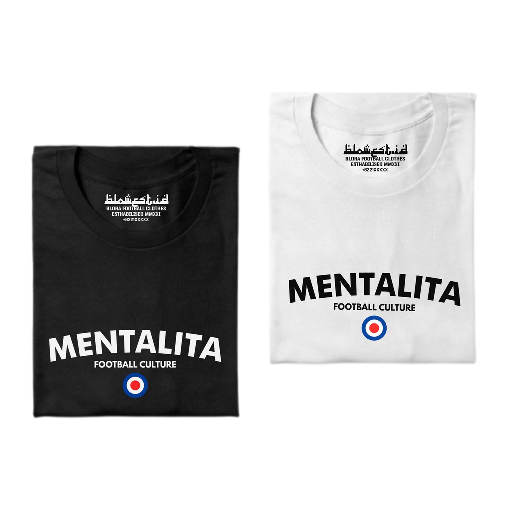Blowest Id | T shirt Mentalita Kaos Pria Wanita Football Casual