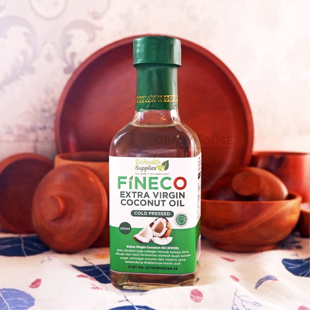 Dehealth Supplies Fineco Extra Virgin Coconut Oil (EVCO) 250 ml