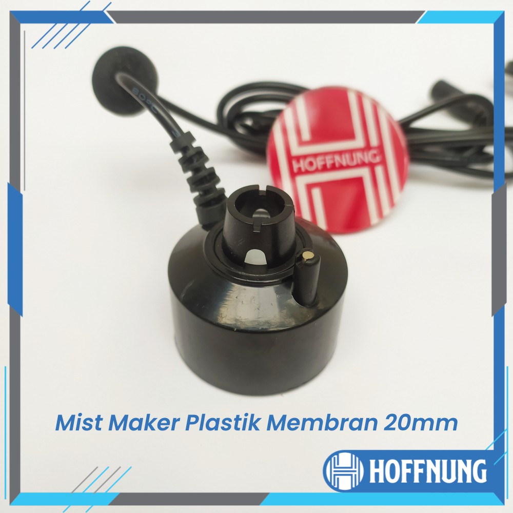 Mist Maker Mesin Kabut Membran 20mm Ultrasonic Bahan Plastik Aquarium Aquascape Paludarium