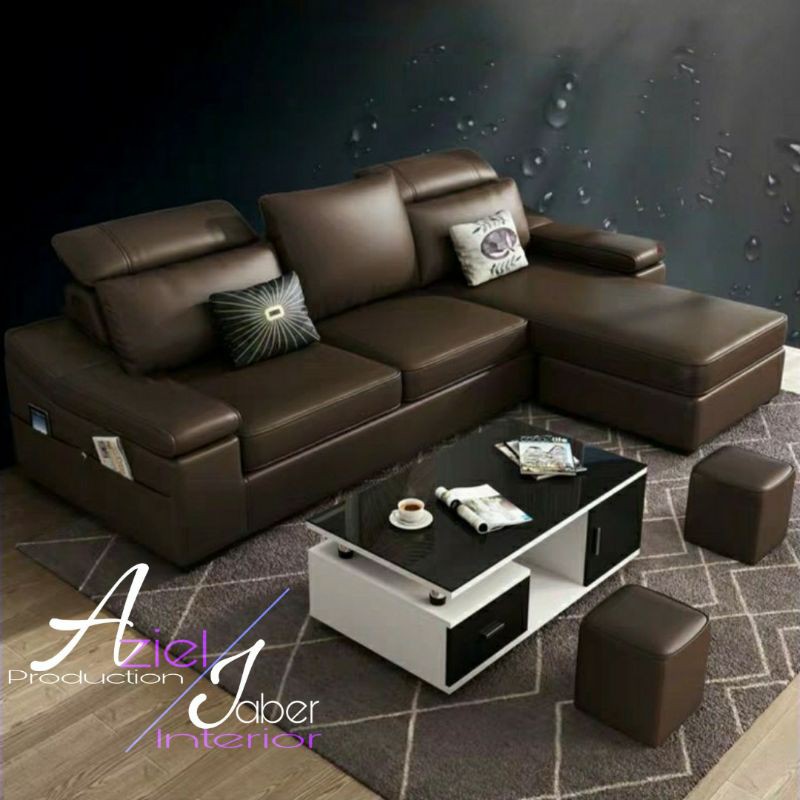 Sofa Leter L / Sofa Minimalis / Sofa Keluarga / Kursi