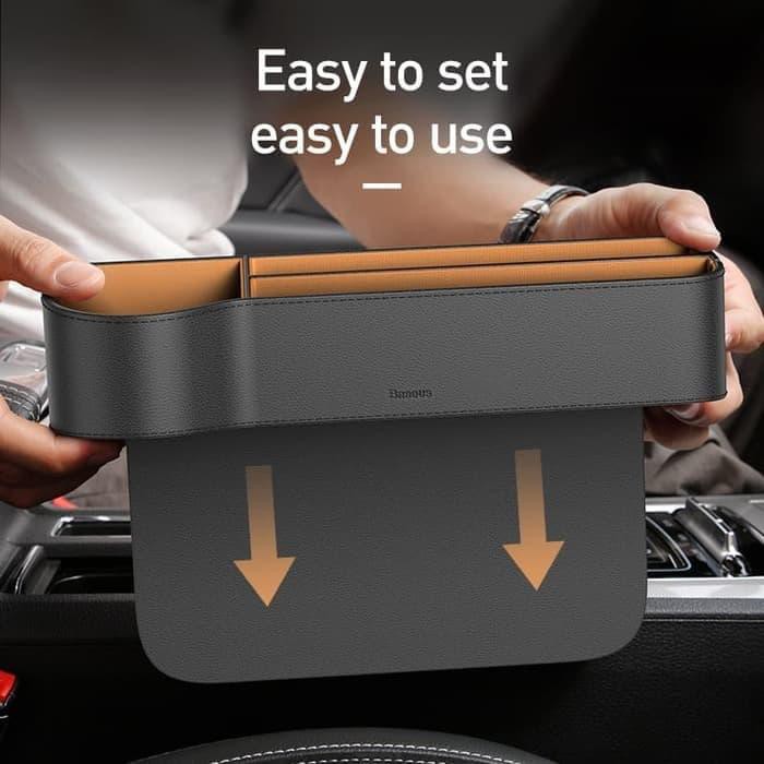 Baseus Front Seat Car Organizer Rak Samping Mobil - Gap Storage Kursi Jok Mobil