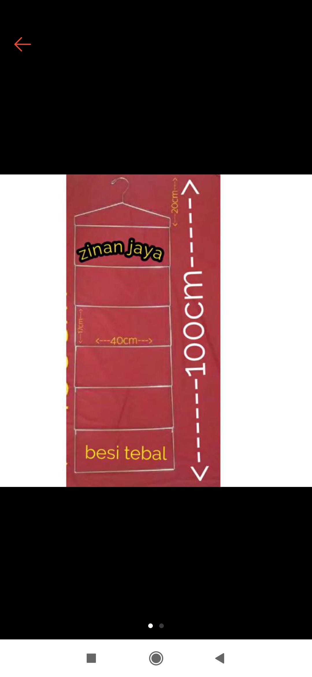 Hanger Gantungan Pakaian / Jilbab Lipat 40 Cm 6 Tingkat 6 In1 Gantungan Multifungsi Hanger Handuk