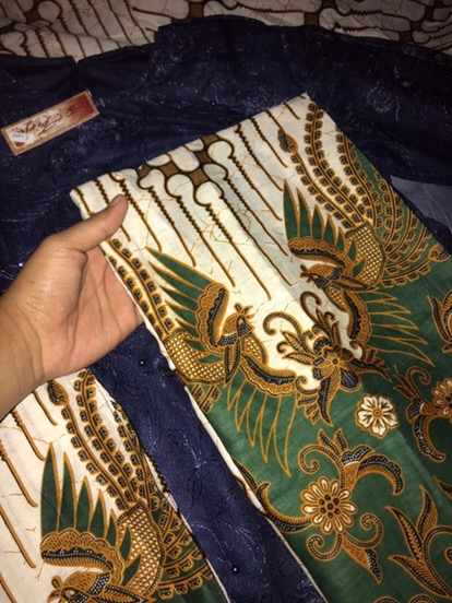 6 Warna, Ada Anak. Batik Kebaya Couple Brukat Tille Maitara Parang Selendang Nirmala