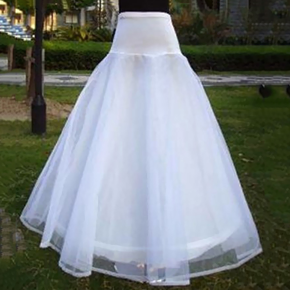 Women A Line Tulle 2 Layers Wedding Bridal Ball Gown Crinoline Petticoat Shopee Indonesia