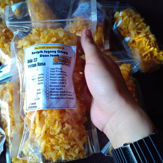 

Cemilan snack murah banjarmasin Keripik jagung crispy kemasan standar