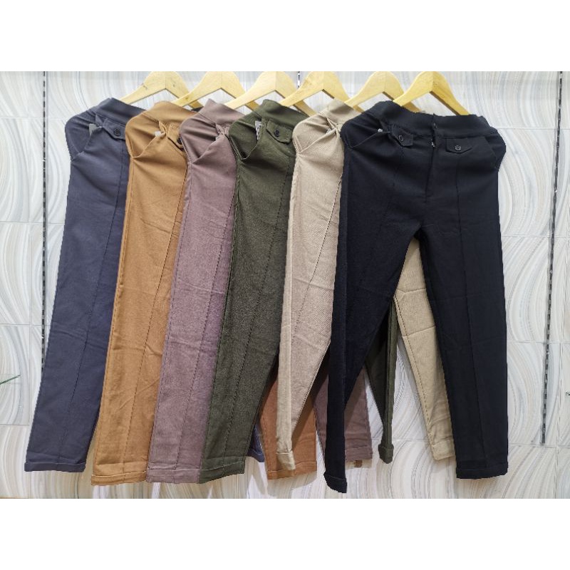 CElANABAGYPANTS WANITA STANDAR SIZE M FIT TO XXL BAHAN BENGALIN STRET PREMIUM CELANA KEKINIAN CELANA