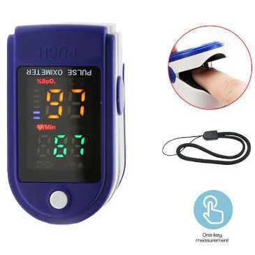 Fingertip Pulse Oximeter / Alat Pengukur Kadar Oksigen Detak Jantung / Alat Kesehatan Medis