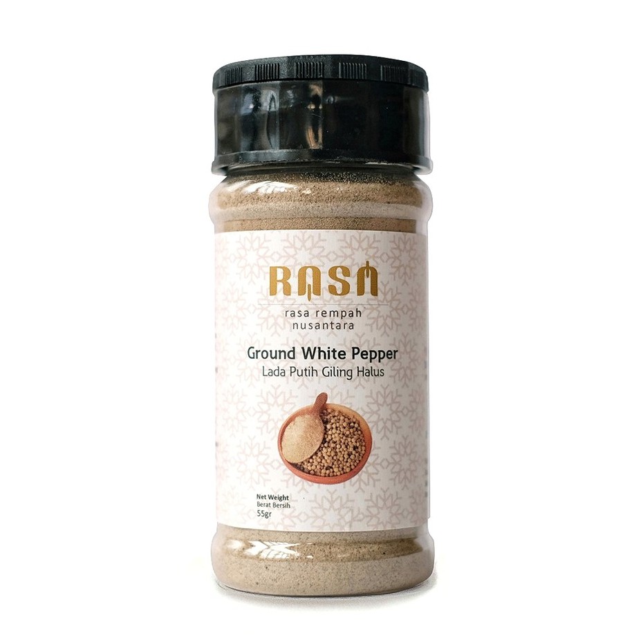 Rasa, Ground White Pepper 55gr