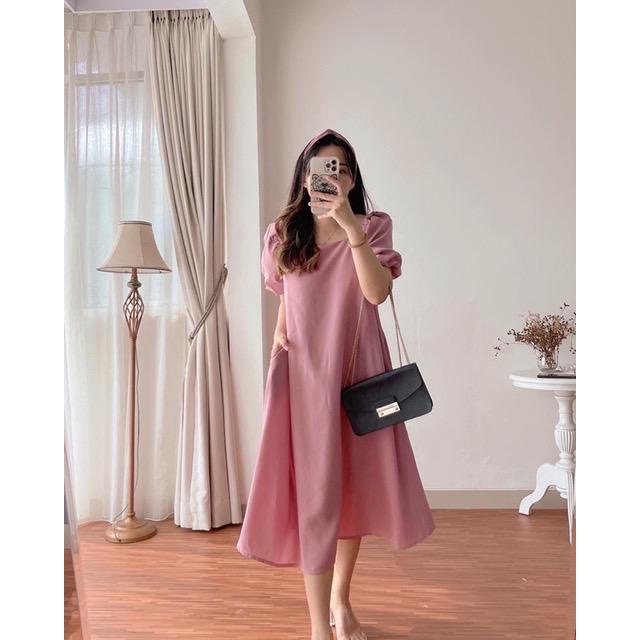 Basic id fashion Dres wanita velove / Dres pesta wanita