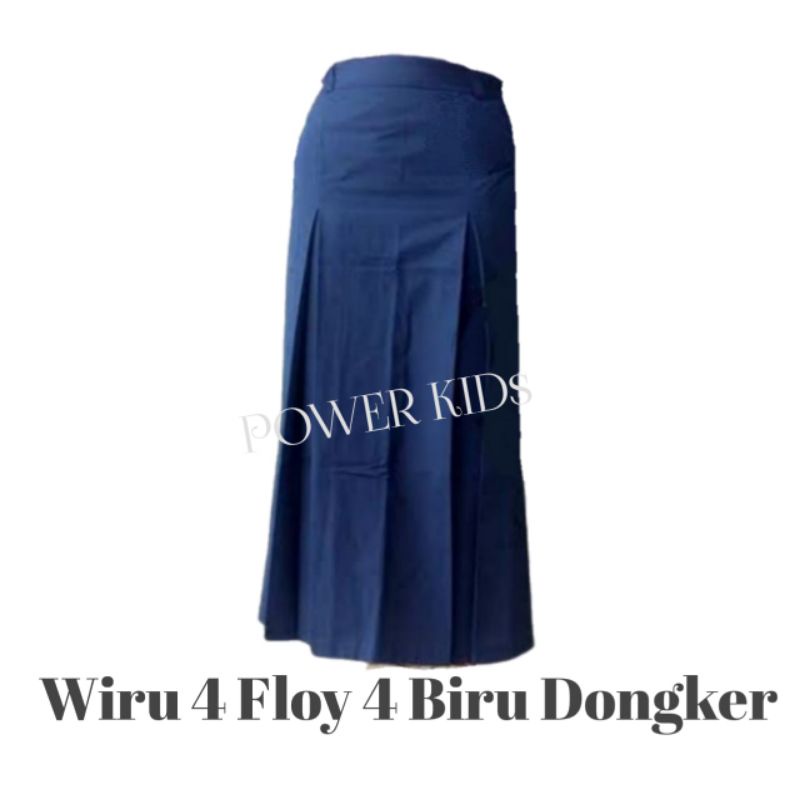 Rok seragam smp wiru empat biru