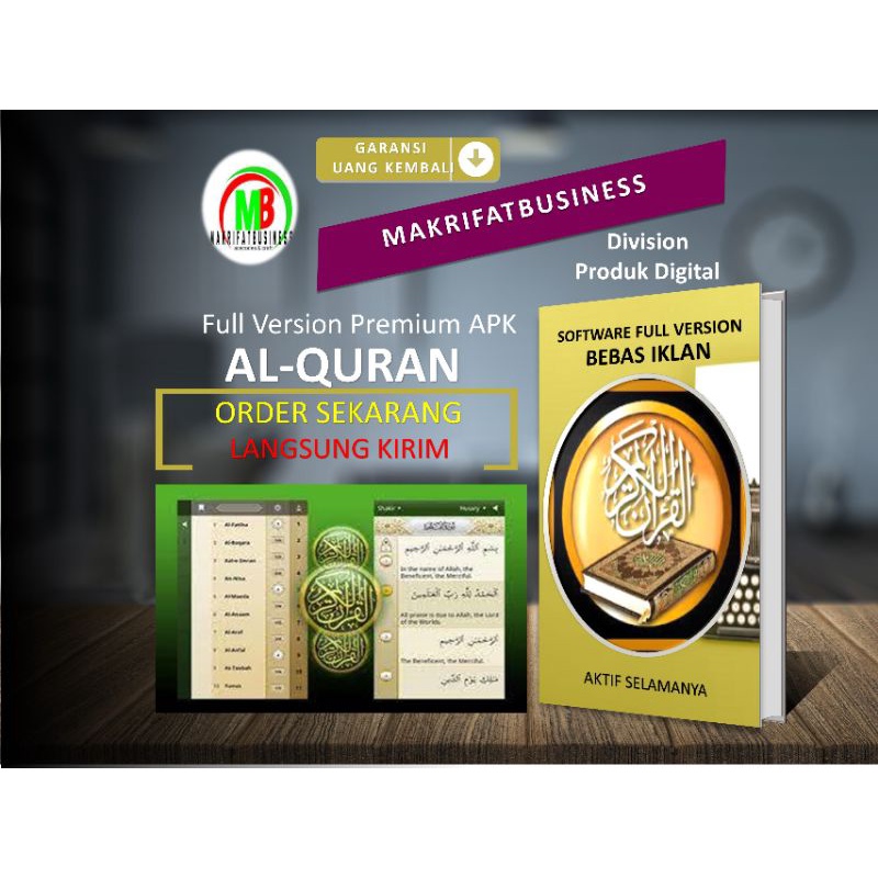 AL QURAN MOD PRO APK PREMIUM Aplikasi Android Al Qur'an Bahasa Indonesia Tanpa Iklan Full Fitur