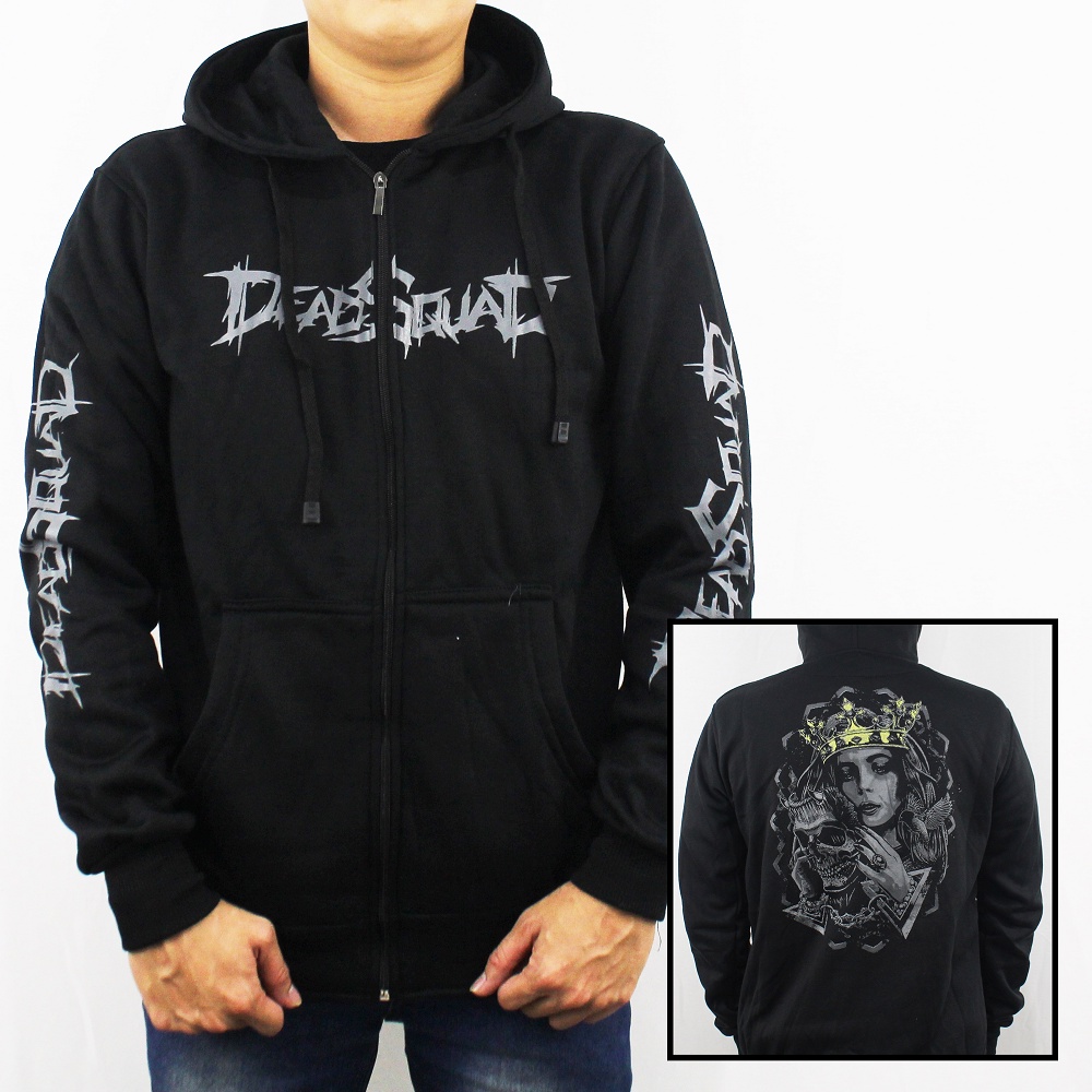 JAKET MUSIK UNDERGROUND DEADSQUAD M L XL XXL 2 - JAKET HOODIE DEADSQUAD - SWEATER HOODIE UNDERGROUND