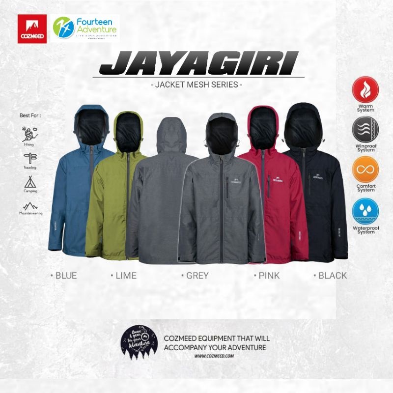 JAKET COZMEED JAYAGIRI ORIGINAL | MESH JARING FURING JALAFURING WINDBREAKER TAHAN ANGIN RIDING PRIA 
