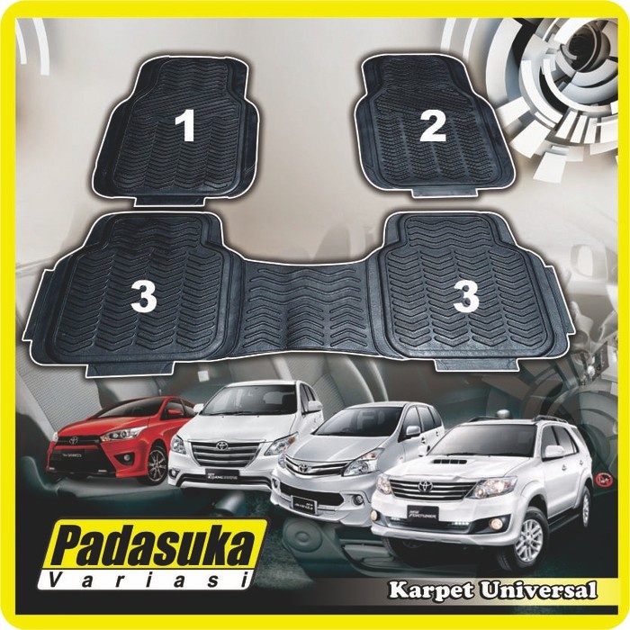 Karpet Karet Universal Mobil Karpet Universal 2 Baris Karpet Sedan Timor Baleno Universal