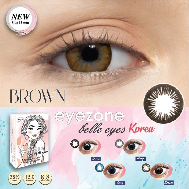 SOFTLENS EYEZONE BELLE KOREA NORMAL DIA 15  MM