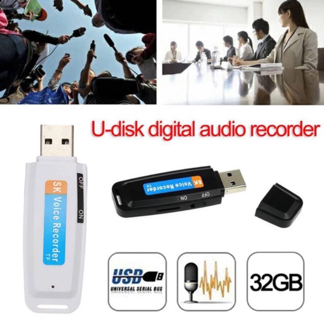 USB VOICE RECORDER with Memory Card Slot alat perekam suara SPY