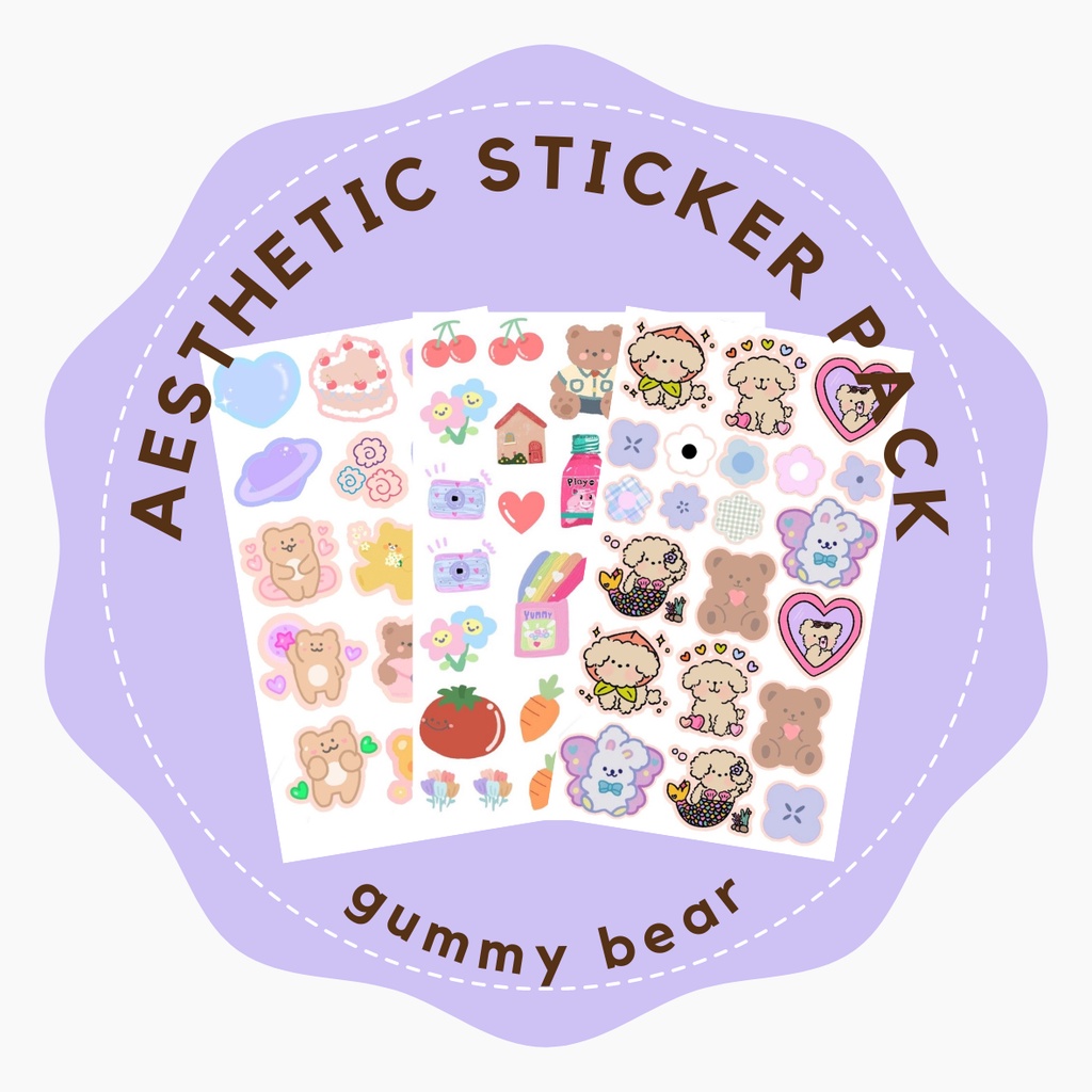 

AESTHETIC STICKER PACK (GUMMY) VINYL - TAHAN AIR