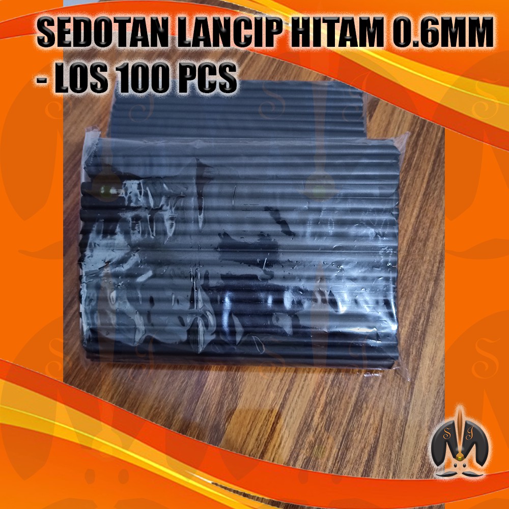 

SEDOTAN LANCIP HITAM 0.6CM , LOS - 100 PCS MURRRAAAH BANGET!!!