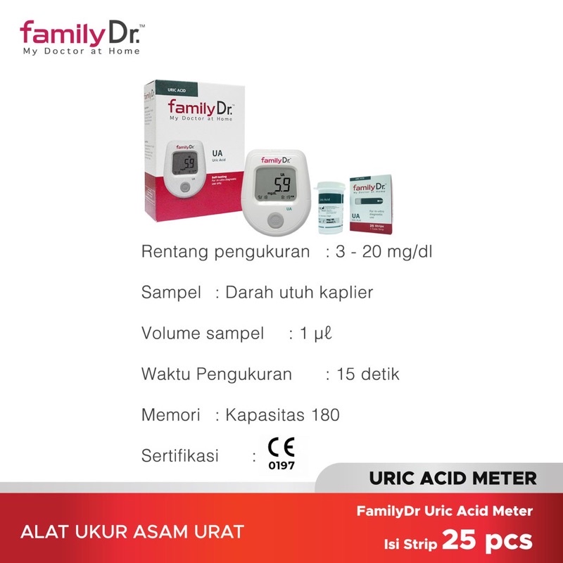 Family Dr Asam Urat / Alat cek Asam Urat familyDr