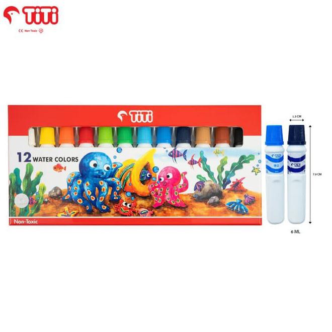

Water Color / Cat Air Titi Wc-6Ml-12C / 12 Warna / Colors Best Seller