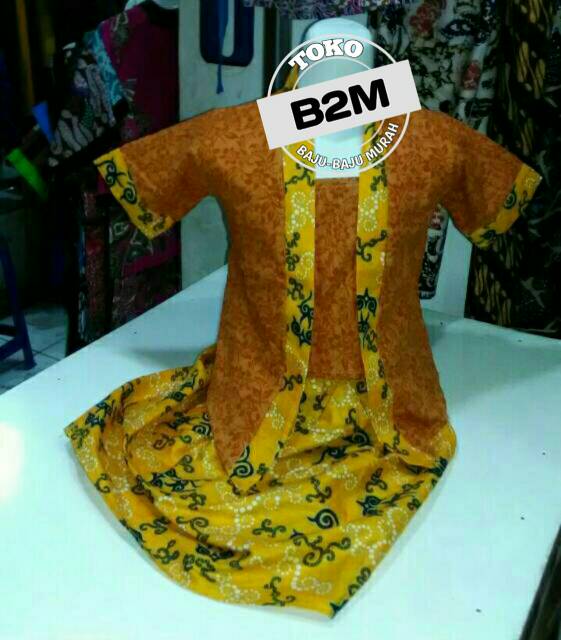 Kebaya Anak Setelan Batik Kutu Baru Usia 1,2,3,4,5,6,7,8 Tahun Grosir Batik Murah