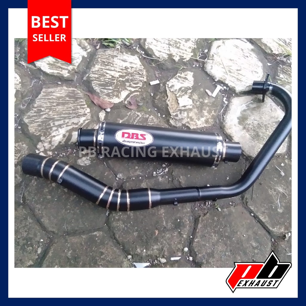 Knalpot Racing DBS Full Black Full System, Motor Vixion, Satria FU, Sonic, CBR 150R, Sonic, R15, dll
