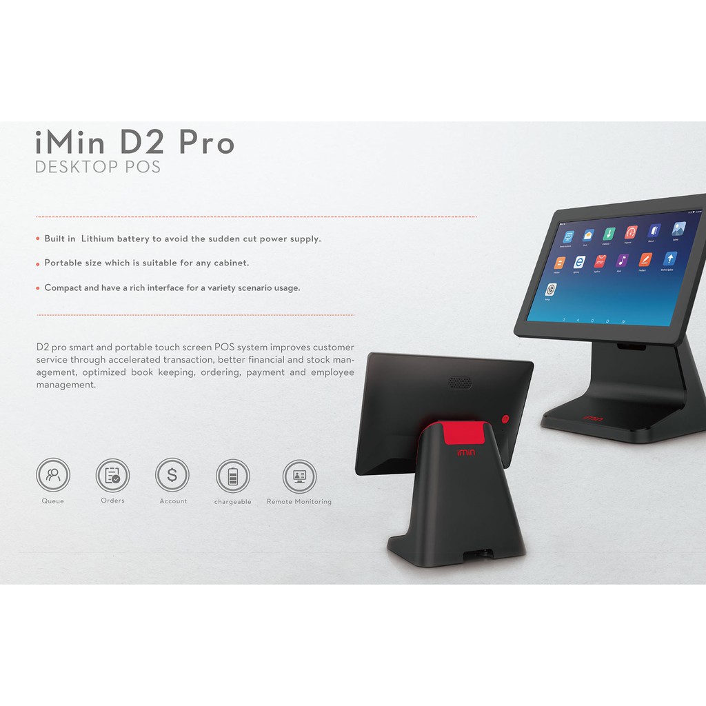 Tablet Android POS Desktop Imin D2 Pro / D2-PRO 2/16 - Tablet Kasir