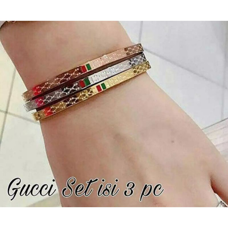 gelang 1 set 3 warna