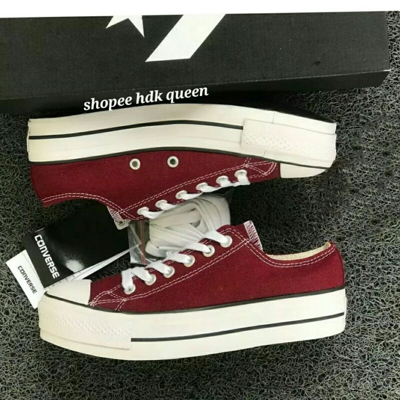 Arkana id Sepatu Sneakers Hangout Wanita Converse Allstar Terbaru wedges Murah Bandung Jakarta bogor