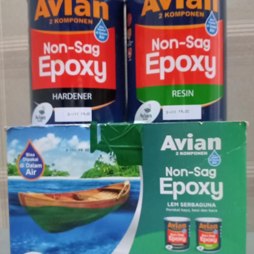 Lem Epoxy Avian Non-Sag 1600gr Kayu Kapal Besi Lem Sebaguna Area Basah