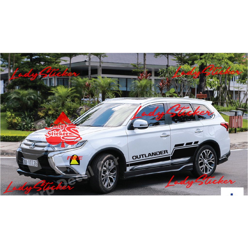 STICKER STIKER MOBIL OUTLANDER STIKER LIST MOBIL MITSUBIHI OUTLANDER