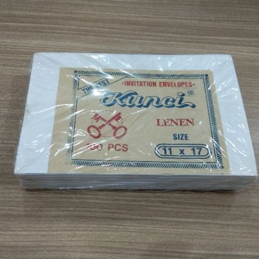 

Amplop Linen putih 11x17 isi 100lembar / amplop linen / Amplop putih