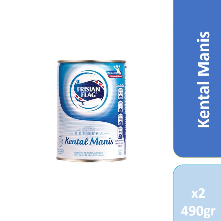 

Frisian Flag - Bendera Kental Manis Kaleng 2 x 490 gr