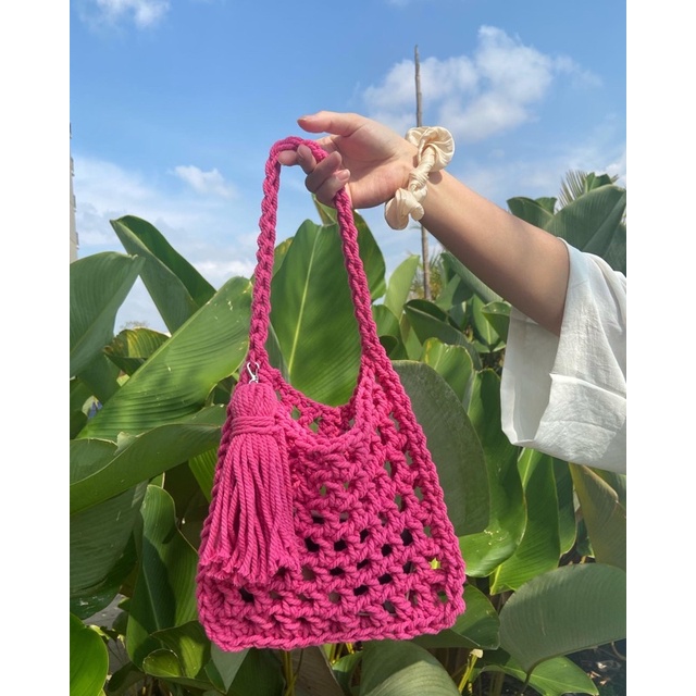 Tas Organizer Transparan Jinjing Serut Terbaru Kecil Mini A2T3 Gadget Banyak Ruang Simple Kekinian K