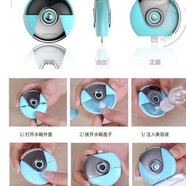 Beauty Mobile Moisture Supplier Humidifier Pelembab Handphone Nano Spray Doky
