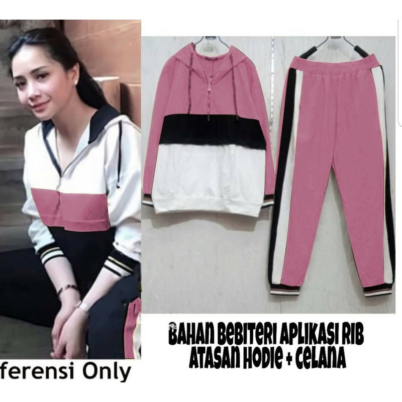 ZR st slavina / Stelan Jaket murah / set Sporty / Stelan wanita murah