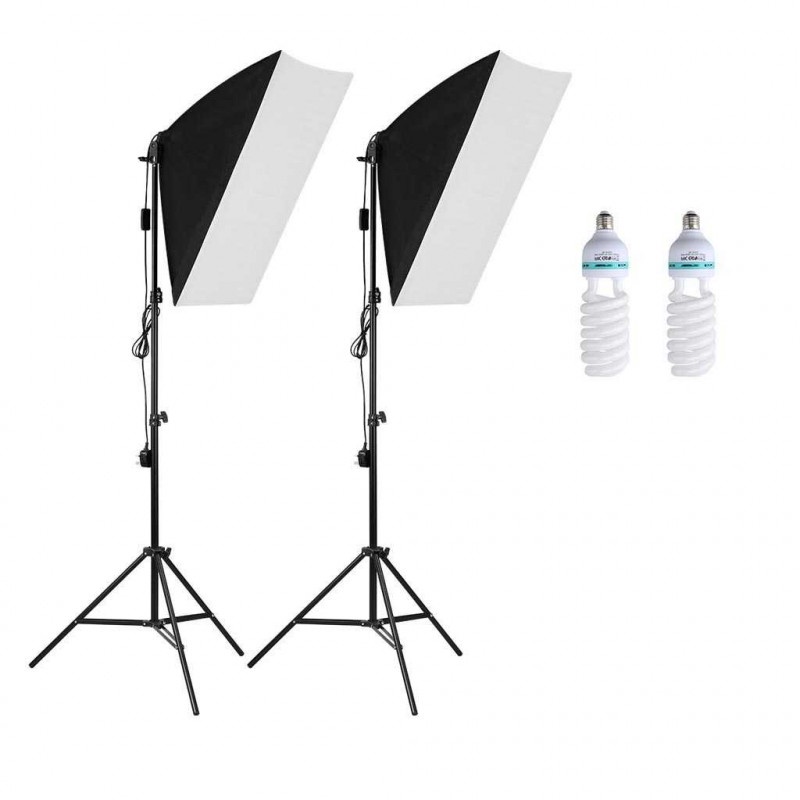 Softbox Full Set Payung Reflector Portrait Foto Studio Lighting Kit