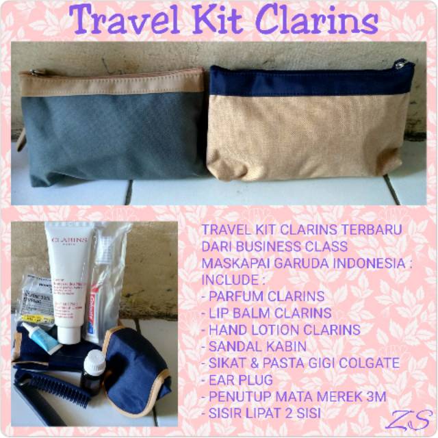 Travel Kit Garuda Indonesia Amenity Kit Clarins