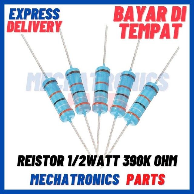 [PAS-9472] RESISTOR 1/2WATT 390K OHM