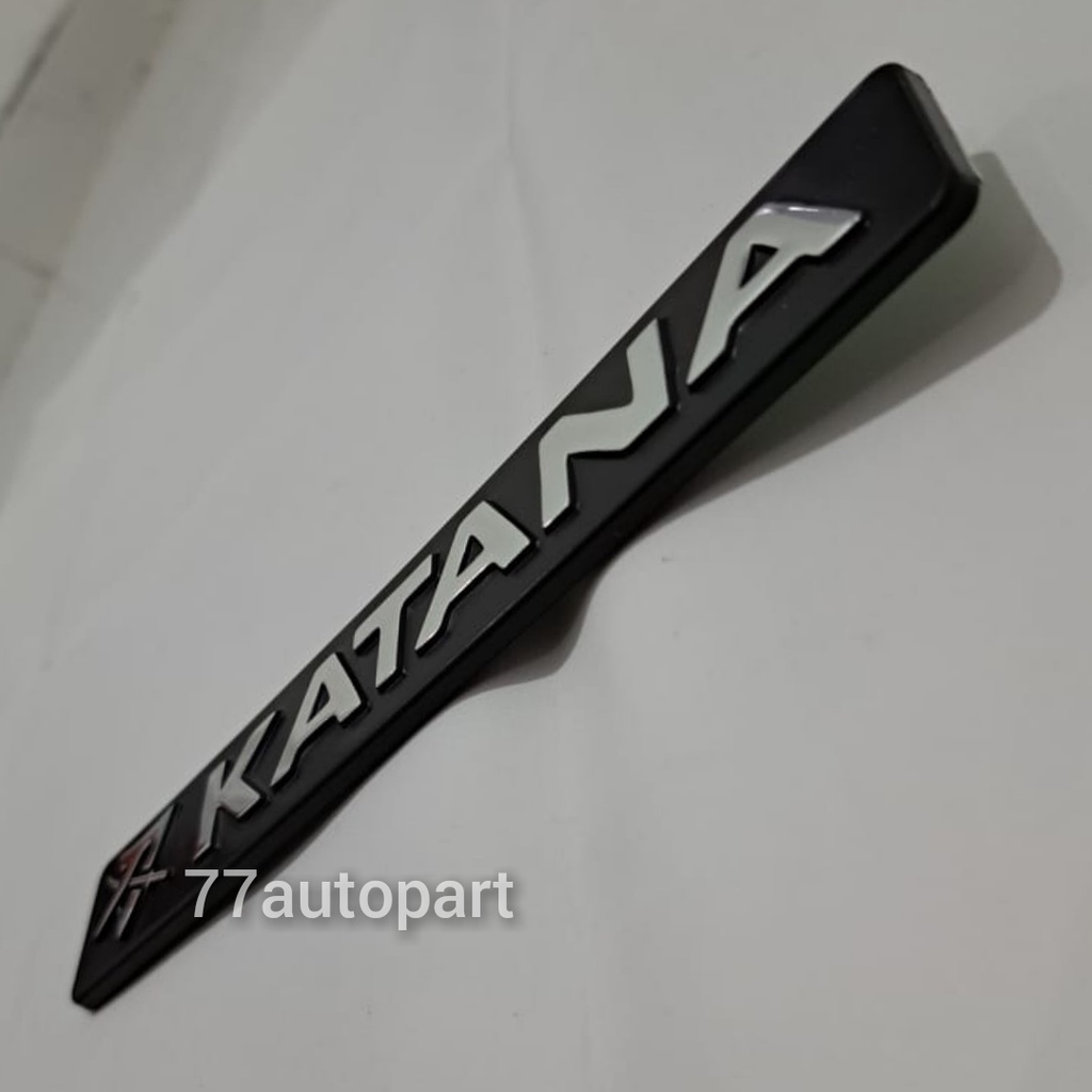 emblem logo mobil tulisan katana