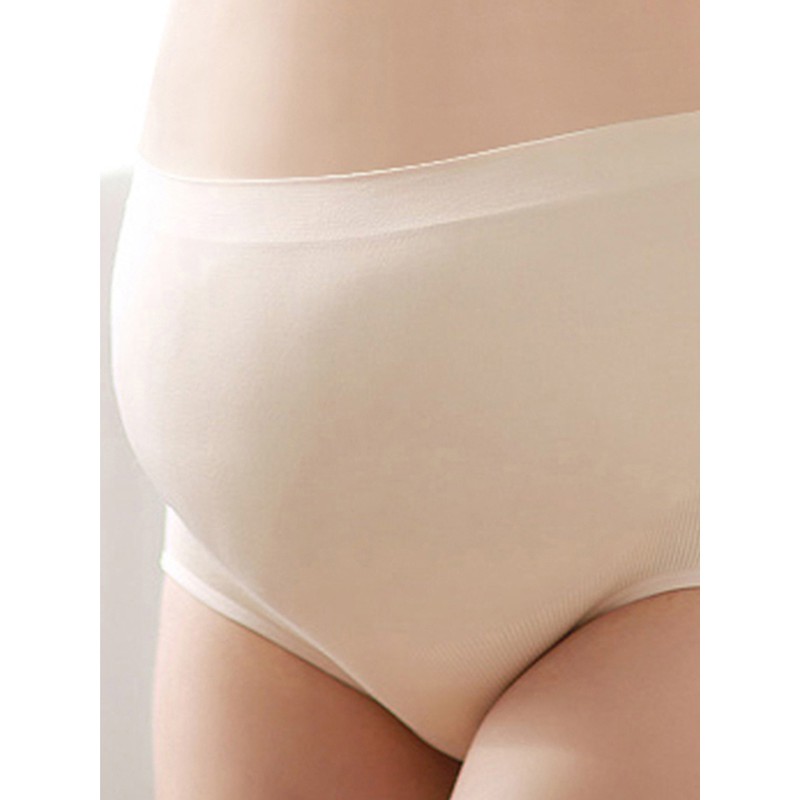 MOOIMOM SEAMLESS HIGHT WAIST PROP BELLY MATERNITY BRIEFS/ CELANA DALAM IBU HAMIL MELAHIRKAN B6774