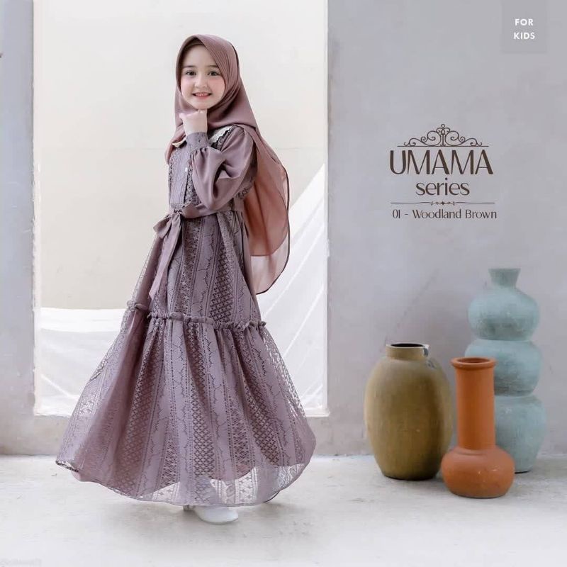 Umama syari kids brukat malika // malika syari kids