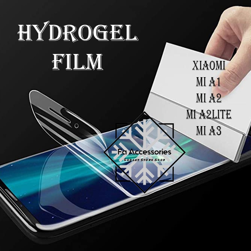 FA ANTI GORES JELLY HYDROGEL XIAOMI REDMI MI A1 A2 A2LITE A3 MIA1 MIA2 MIA3 8 8LITE LITE FULL SCREEN PROTECTOR