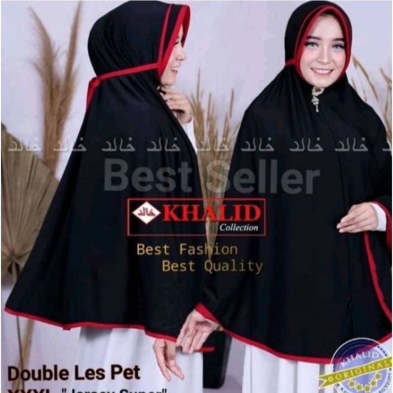 (COD)-Termurah. Hijab jumbo lis 2 | Jilbab jumbo instant khalid | hijab best fashion quality